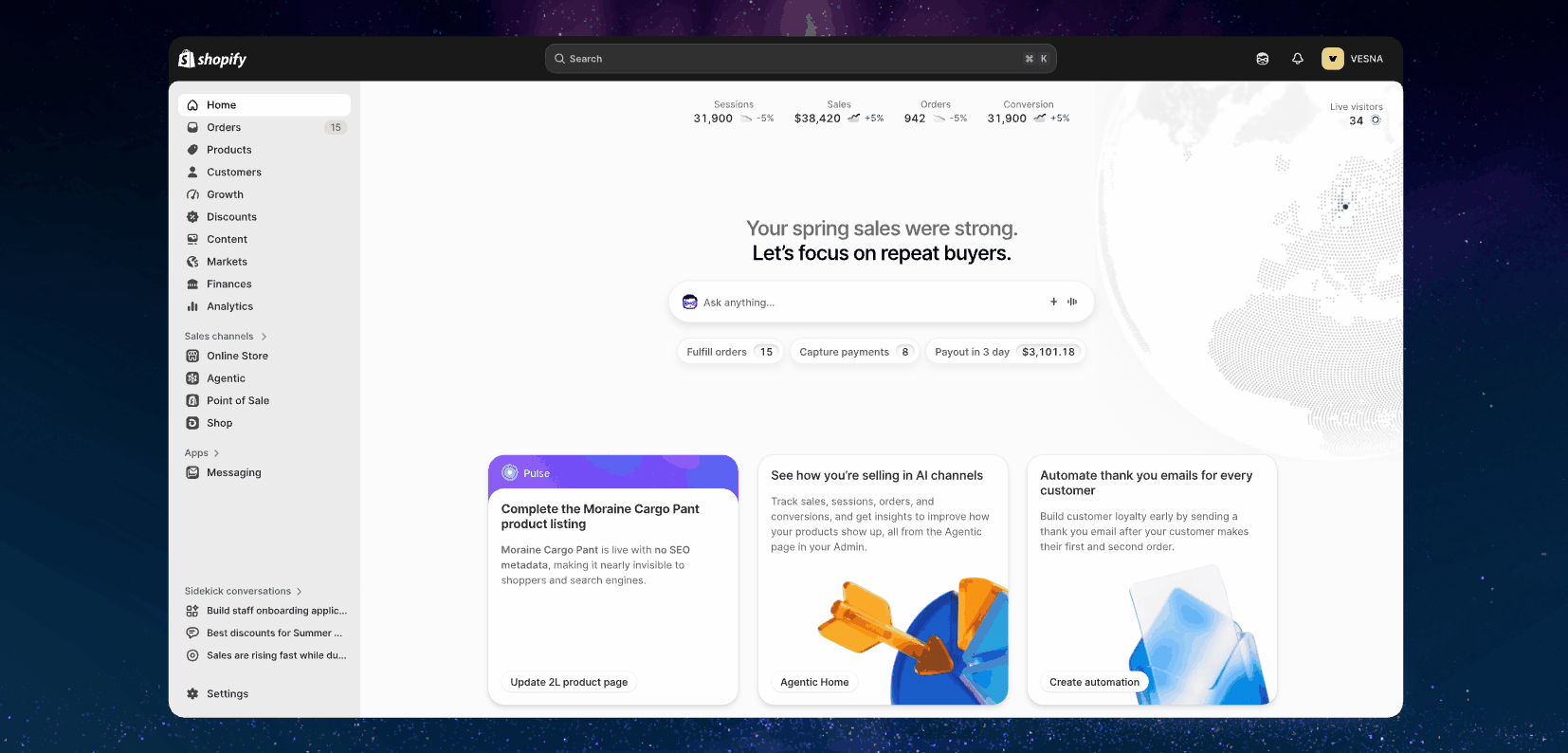 From Chatbot to Junior Teammate: Inside the Massive Sidekick Upgrade in Shopify Spring ’26