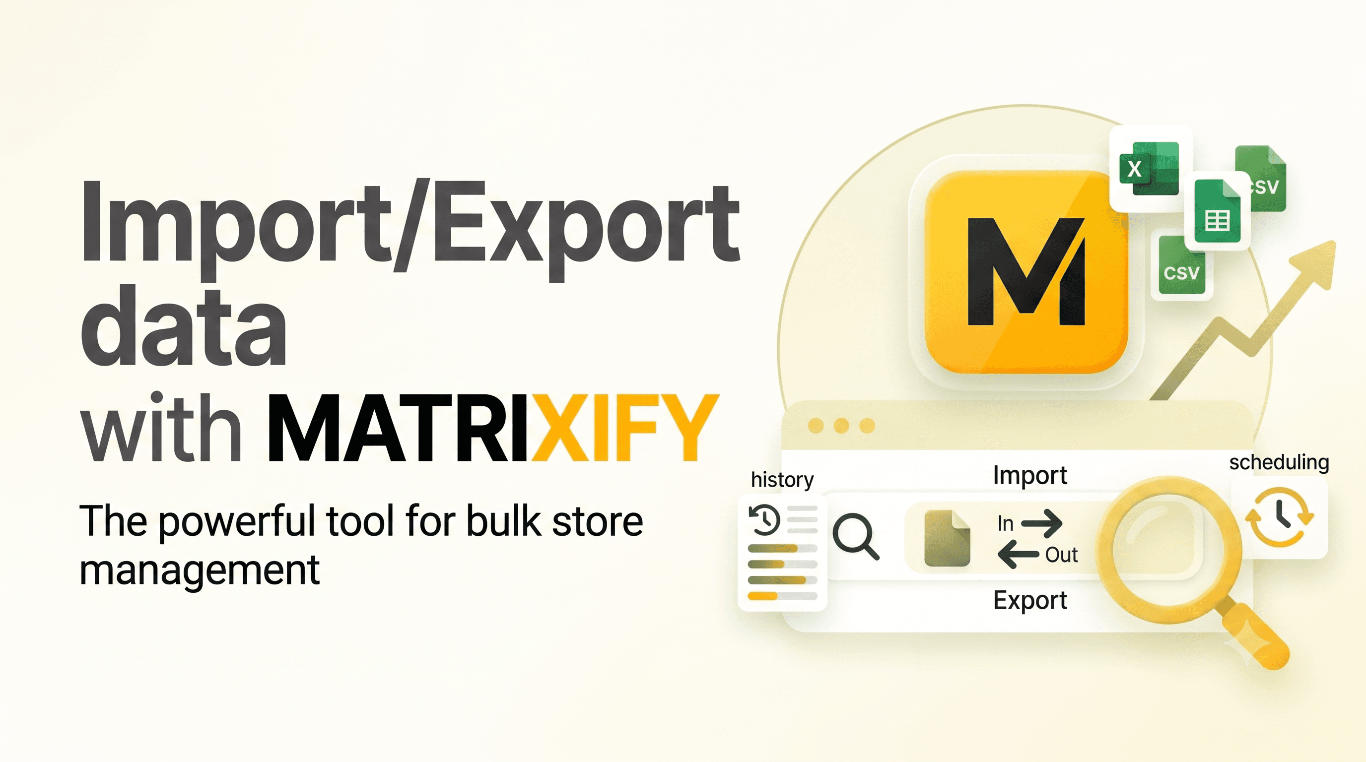 Import/Export data with MATRIXIFY