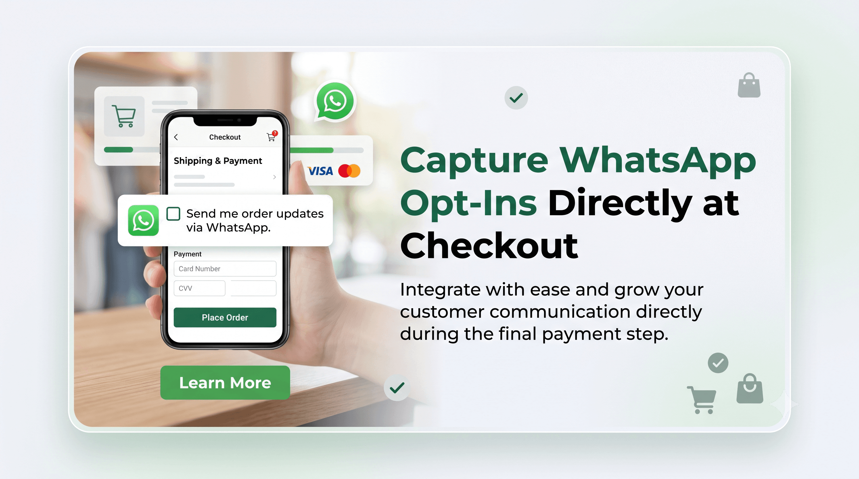 Capture WhatsApp Opt‑Ins Directly at Checkout