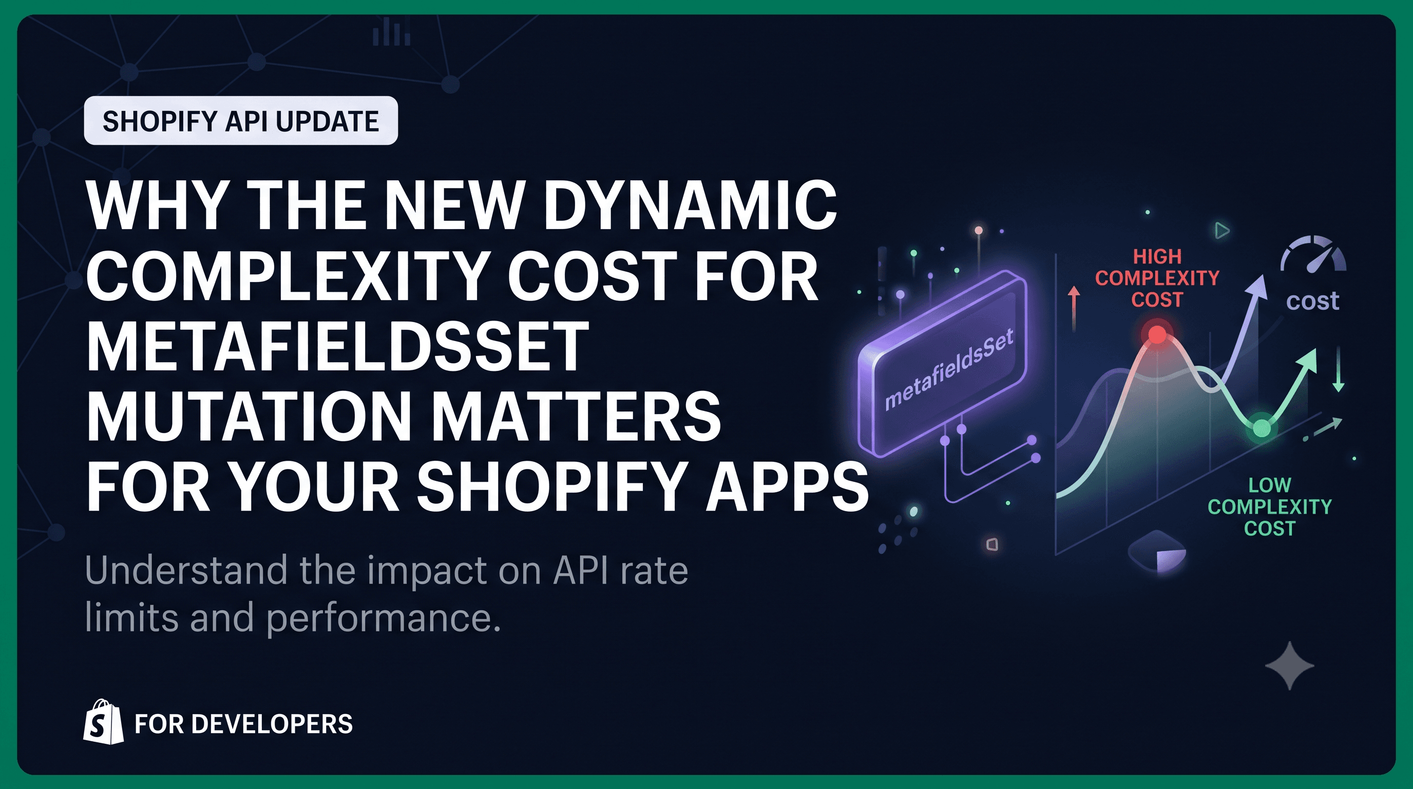 Why the New Dynamic Complexity Cost for metafieldsSet Mutation Matters for Your Shopify Apps