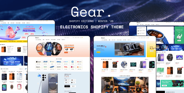Gear - Best Electronics & Gadgets for Shopify Template